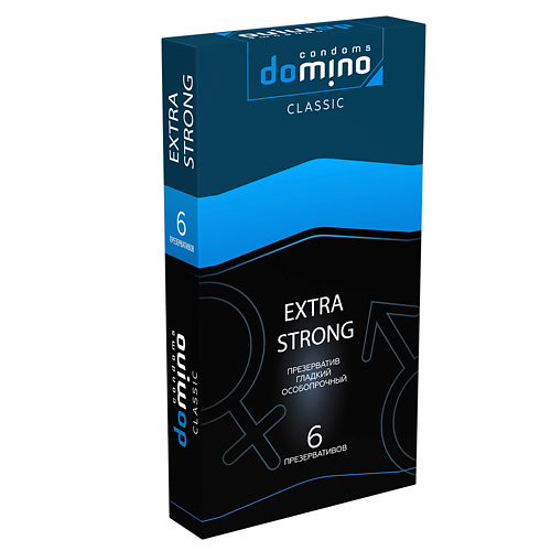 DOMINO CONDOMS Презервативы DOMINO CLASSIC Extra Strong 6 unilatex презервативы extra strong 3 0
