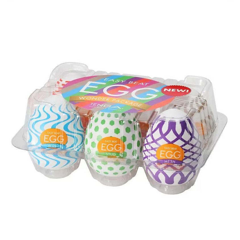 Изображение товара Набор стимуляторов Tenga EGG - III с уникальными текстурами