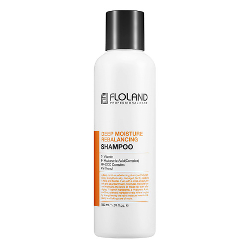 FLOLAND Увлажняющий шампунь с гиалуроновой кислотой и витаминами Deep Moisture Rebalancing Shampoo 150 увлажняющий шампунь deep moisture 5159 250 мл