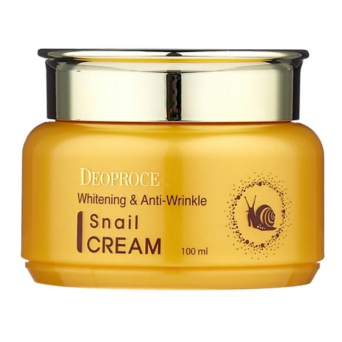 DEOPROCE Whitening And Anti-Wrinkle Snail Cream Крем для лица с муцином улитки  - Купить