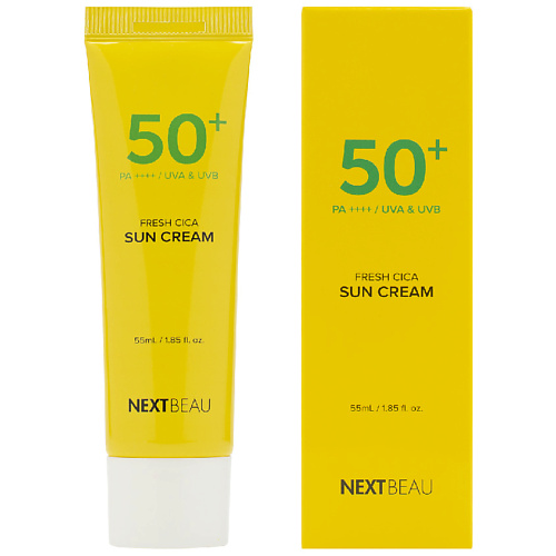 фото Nextbeau солнцезащитный освежающий крем с центеллой азиатской spf 50+ / pa++++