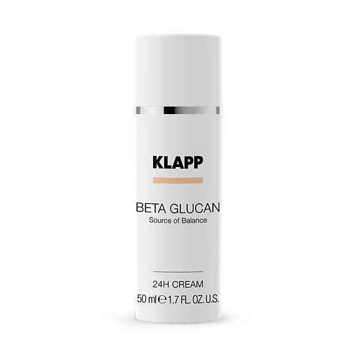 Крем для лица KLAPP COSMETICS Крем-уход 24 часа  BETA GLUCAN  24h Cream увлажняющий крем для лица с бета глюканом iunik beta glucan daily moisture cream 60 мл