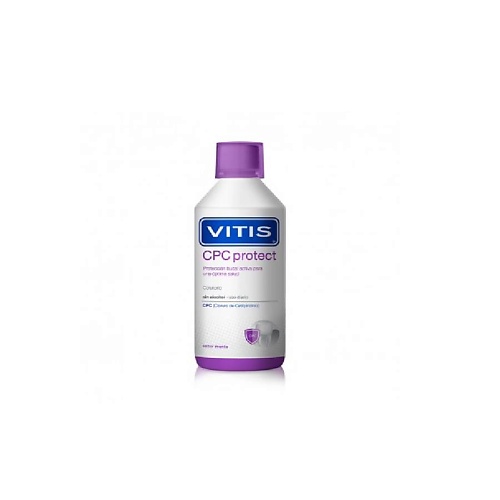 DENTAID Ополаскиватель VITIS CPC Protect 500 dentaid зубная паста vitis cpc protect с цетилпиридиния хлоридом 0 14% и фтором 100