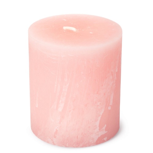SPAAS Свеча-столбик Рустик светло-розовая 1 spaas свеча пыльная роза в стакане неароматизированная 1