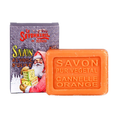 LA SAVONNERIE DE NYONS Гостевое мыло с корицей Дед Мороз 25 la savonnerie de nyons мыло с корицей и апельсином дед мороз 100