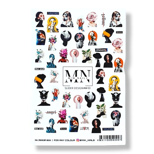 MIW NAILS Слайдер дизайн для маникюра девушки мода