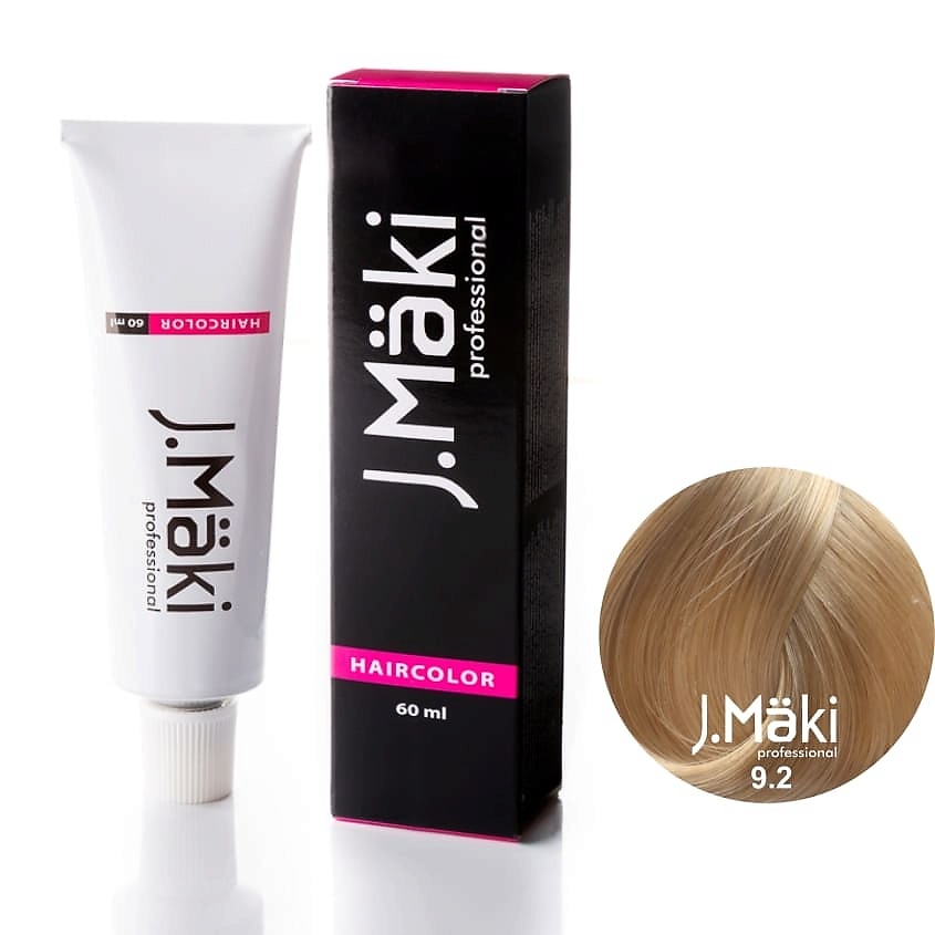 

J.MÄKI PROFESSIONAL Краситель для волос 9.2 Жемчужный блондин