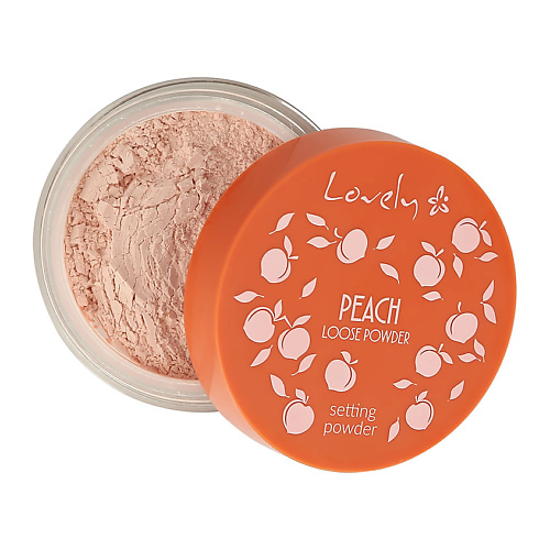 фото Lovely пудра рассыпчатая для лица peach loose powder