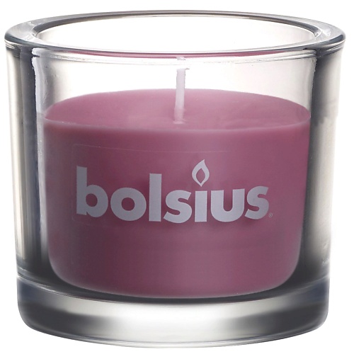 BOLSIUS Свеча в стекле Classic 80 розовая 764 bolsius свеча в стекле ароматическая sensilight ваниль 270