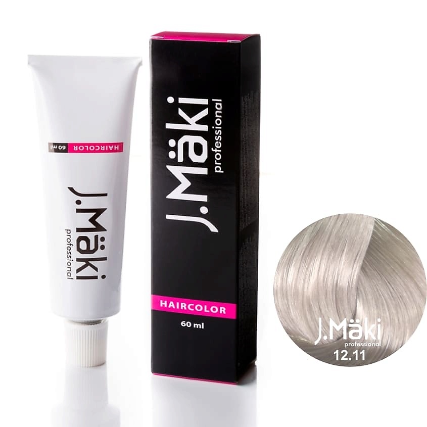 

J.MÄKI PROFESSIONAL Краситель для волос 12.11 Суперблонд интенсивный пепельный