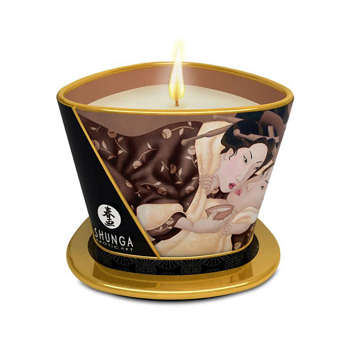 SHUNGA Массажное аромамасло в виде свечи Шоколад 170 shunga массажное аромамасло в виде свечи ванильный фетиш 170