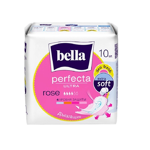 BELLA Прокладки ультратонкие Perfecta Ultra Rose deo fresh 10 lp care прокладки классические ультратонкие 20 0