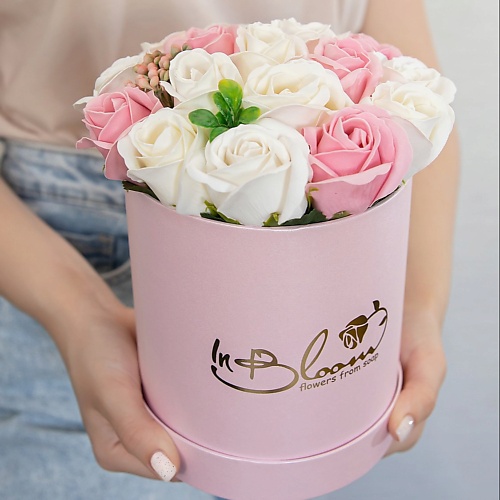 INBLOOM Букет из мыльных цветов (Розовый 14*16) букет из шаров любовь фольга латекс розовый в наборе 10 шт