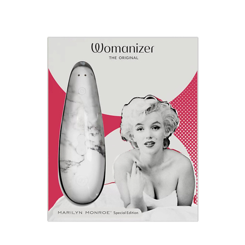 Секс-игрушки WOMANIZER Бесконтактный клиторальный стимулятор Marilyn Monroe White Marble