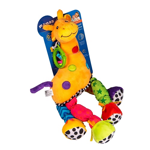 цена Мягкая игрушка MAMAN Игрушка Жирафик