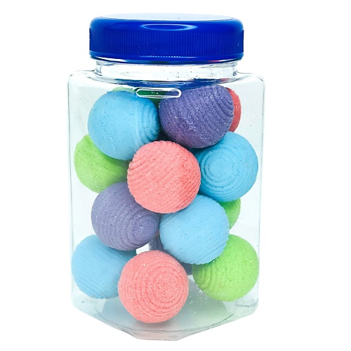 Бомбочка для ванны ECOBUBBLE Бомбочки для ванн набор  минишариков в банке