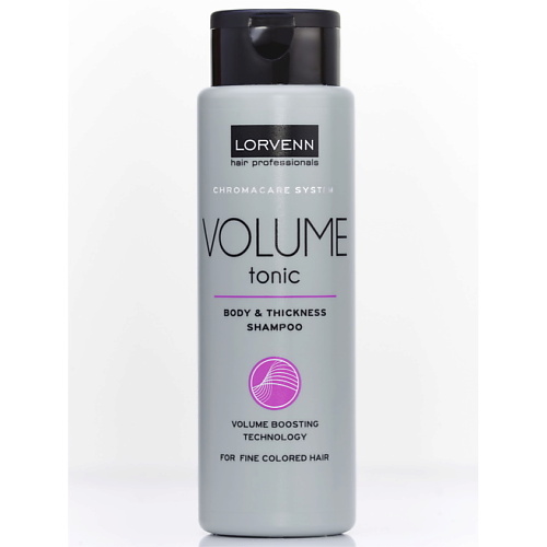 фото Lorvenn hair professionals шампунь volume tonic для объема волос