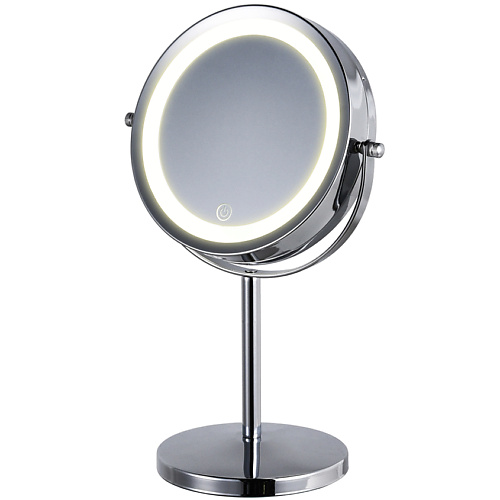 HASTEN Зеркало косметическое c x7 увеличением и LED подсветкой – HAS1811 (цвет-silver)
