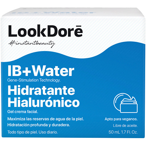 LOOK DORE Гель-крем для интенсивного увлажнения IB+WATER MOISTURISING HYALURONIC