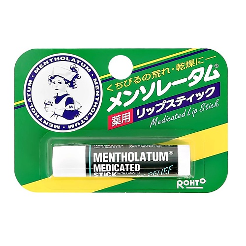 

MENTHOLATUM Бальзам для губ в стике с ланолином 4.5, Бальзам для губ в стике с ланолином