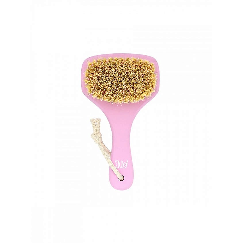 Изображение товара LEI Массажная щетка для сухого массажа , тампико, с покрытием, розовая, 1 шт