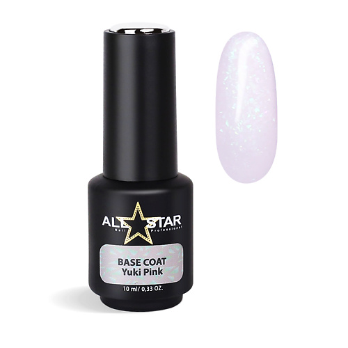 Базовое покрытие для ногтей ALL STAR PROFESSIONAL Пластично-жесткое базовое покрытие, BASE COAT Yuki Black