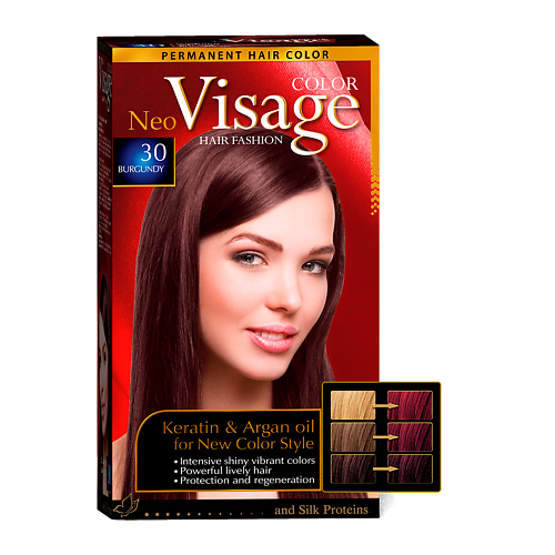 VISAGE COLOR HAIR FASHION Краска для волос Интенсивно красный Intensive Red 34