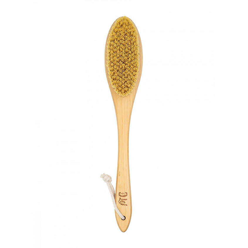 Изображение товара LEI Массажная щетка для сухого массажа, натуральное волокно Тампико, на ручке, 1 шт