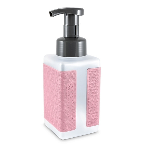 Купить ECOCAPS Диспенсер для жидкого мыла с наклейкой из эко кожи, розовый