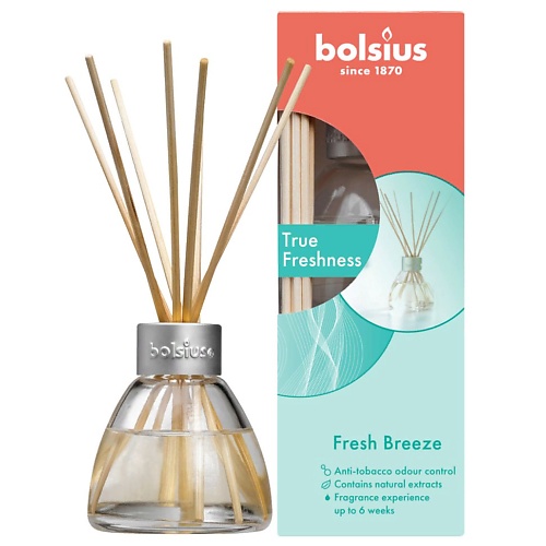 BOLSIUS Арома диффузор + палочки Bolsius True freshness свежий бриз 45