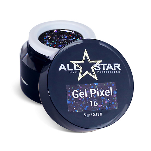 Гель-краска для ногтей ALL STAR PROFESSIONAL Гель для дизайна ногтей, Gel Pixel 01