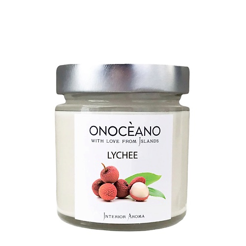 Свеча ONOCEANO Свеча ароматическая  Личи ароматы для дома onoceano свеча ароматическая лайм и базилик