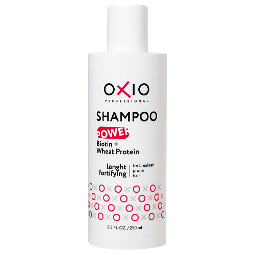OXIO PROFESSIONAL Шампунь для укрепления и активации роста волос серии OXIO POWER 250 aravia professional лосьон 2 в 1 от врастания и для замедления роста волос с фруктовыми кислотами 150 мл