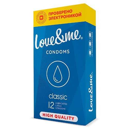 LOVE&ME Презервативы classic 12 hasico презервативы xl size гладкие увеличенного размера 12 0