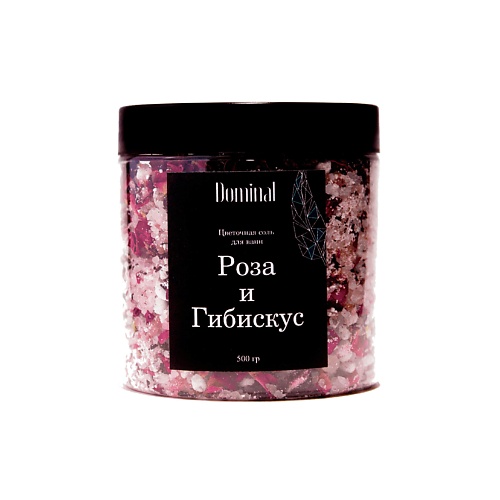 dominal dominal ароматическая свеча вишневый сад Соль для ванны DOMINAL Цветочная соль для ванны Роза и Гибискус