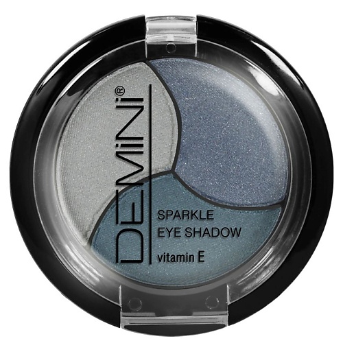 Тени DEMINI  для век Sparkle Eye Shadow тройные с витамином Е