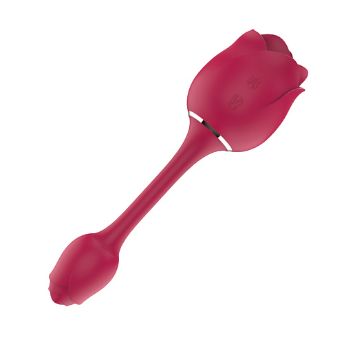 Секс-игрушки AIBU Вибратор вакуумный роза и виброяйцо на стебельке