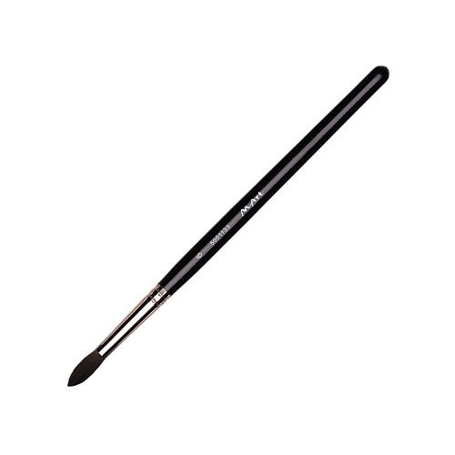 M.ART Кисть для глаз № 6, факел, имитация белки, ручка черная, профессиональная 1.0 ручка кнопка wave тундра рк120bl черная