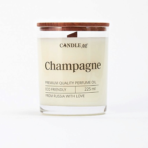 CANDLE ME Свеча ароматическая из натурального воска  Champagne / Шампанское