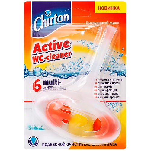 CHIRTON Гигиенический блок для унитаза Цитрусовый микс 45 chirton чистящие таблетки для унитаза альпийское утро 100