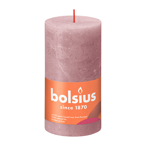 BOLSIUS Свеча рустик Shine пепельная роза 415 bolsius свеча рустик shine туманно розовая 415