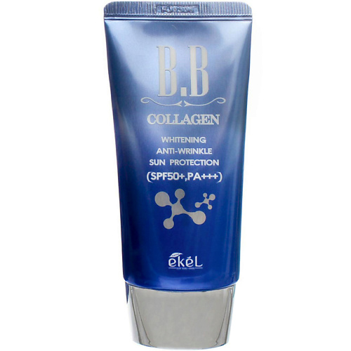 EKEL Тональный ББ крем  с Коллагеном BB Cream Sun Protection SPF50+ PA+++ 50