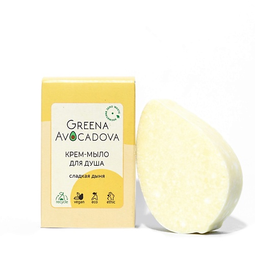 

GREENA AVOCADOVA Крем-мыло для душа Сладкая дыня 100, Крем-мыло для душа Сладкая дыня