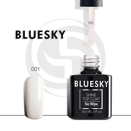 BLUESKY Топ с шиммером без липкого слоя Luxury Silver Glitter 10 awista жидкость для обезжиривания и снятия липкого слоя 200
