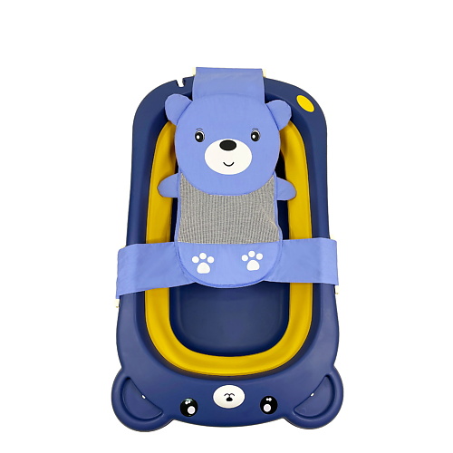 LALA-KIDS Комплект для купания новорожденных  Медвежонок, синий