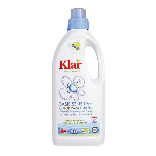 Гель для стирки KLAR Жидкое средство для цветного белья гипоаллергенное ЭКО гель для стирки klar жидкое средство для цветного белья гипоаллергенное эко