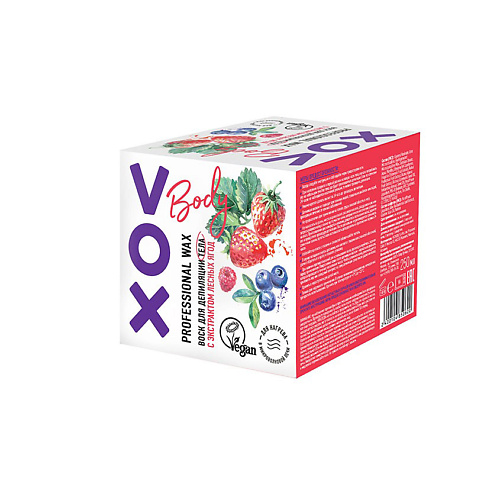 VOX Воск для депиляции для нагрева в микроволновой печи с экстрактом лесных ягод