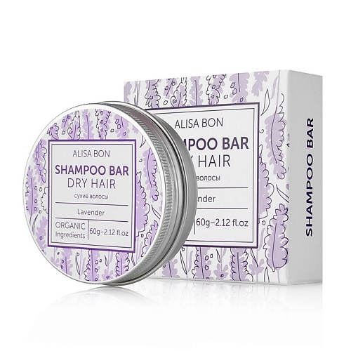 фото Alisa bon твердый шампунь для волос shampoo bar «лаванда»