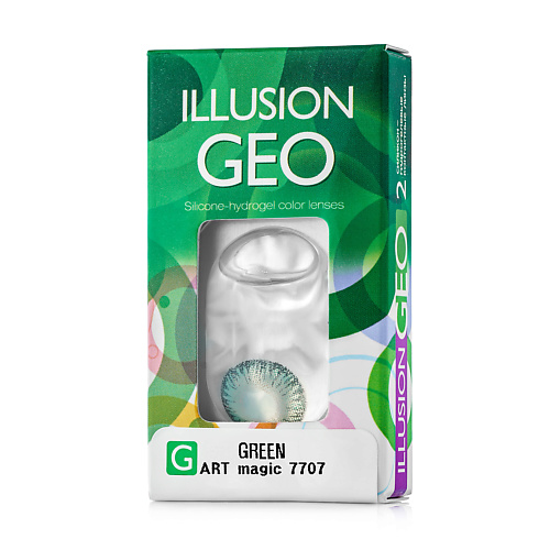 Оптика ILLUSION Цветные контактные линзы  ILLUSION GEO Magic green