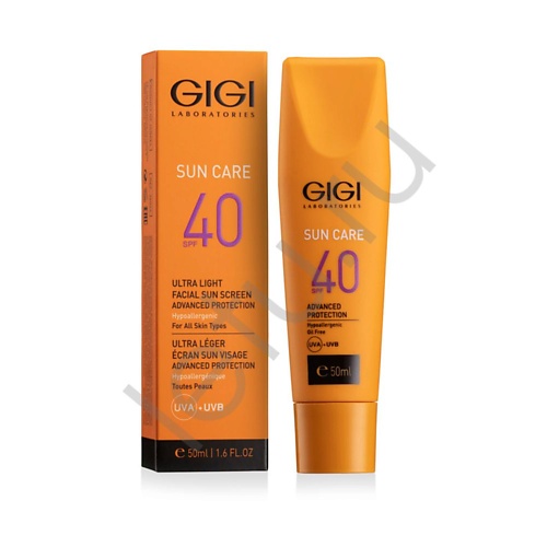 Солнцезащитный крем для лица GIGI Легкая эмульсия увлажняющая защитная SPF40 Sun Care